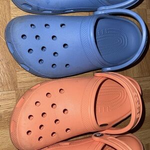 CROCS Blue and Orange